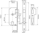 مجموعة قفل الاتحاد الكبيرة JN693-78-278-CH-69-AA + علبة قفل + أسطوانة بيضاوية
