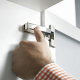 مفصلة بلوم 973A0500.01x4 973A Blumotion ذات الذراع المستقيمة والمغطاة بالكامل للأبواب، مطلية بالنيكل (عبوة من 4 قطع)