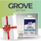 زيت بذر الكتان المغلي من كلين ستريب مع فرشاة طلاء - مخفف للدهانات الزيتية - زيت بذر الكتان للخشب والطلاء - يزيد من مقاومة الماء والخدش والالتواء - زيت الخشب للأثاث