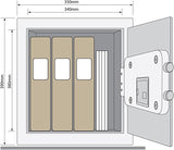 خزنة ييل كبيرة الحجم YSV/390/DB1 مزودة بلوحة مفاتيح رقمية، لون أسود، 350×390 مليمتر، وزن 14 كجم