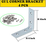 Galvanized L-Shaped Corner Bracket 3/4 INCH
