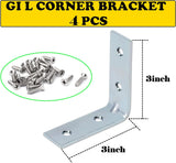 Galvanized L-Shaped Corner Bracket 3/4 INCH
