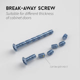 مقبض خزانة ذهبي بفتحات مركزية مقاس 4 بوصات