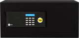 خزنة كمبيوتر محمول معتمدة من جامعة ييل YLB/200/EB1 مزودة بلوحة مفاتيح رقمية ومفاتيح تحكم، لون أسود، مقاس 20×48×35 سم