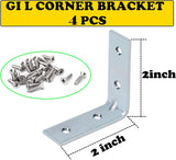 Galvanized L-Shaped Corner Bracket 3/4 INCH