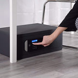 YLEM/200/EG1 خزنة ييل فائقة الأمان مزودة بمحرك لأجهزة الكمبيوتر المحمولة، لون أسود، مقاس 20×48×35 سم