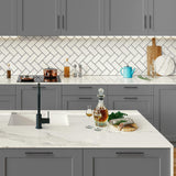 مقابض خزانة مقاس 7-3/8 بوصة، لون أسود غير لامع، فتحة مركزية مقاس 5 بوصات