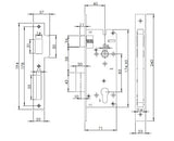 مجموعة قفل ييل مورتيز مع أسطوانة كاملة 22-8545-S64-KK-22-11 نيكل ساتان
