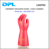 قفازات الجهد العالي 500 فولت Dpl Linepro المعزولة لرجال الخطوط الحمراء