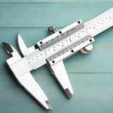 أداة قياس الفرجار الرقمي من الفولاذ المقاوم للصدأ، فرجار ميكرومتر إلكتروني بشاشة LCD كبيرة، خاصية الإيقاف التلقائي، تحويل البوصة والمليمتر (6 بوصات/150 مم) (الفولاذ المقاوم للصدأ -A)