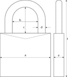 قفل أبوس من الألومنيوم 72/40 و72IB/40