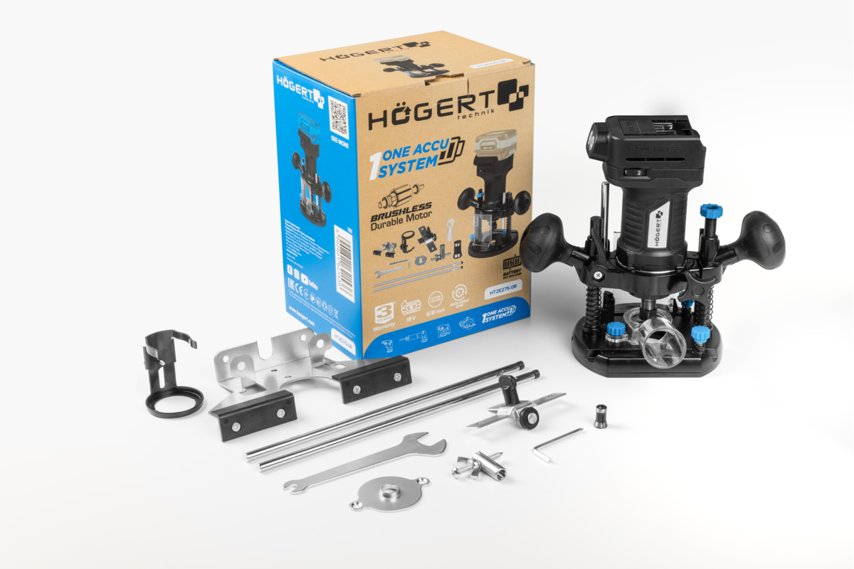 Hogert 2-in-1 18V Brushless Router