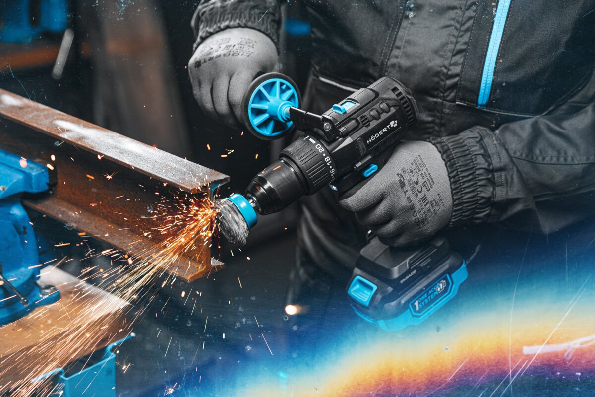 Hogert Brushless Cordless Impact Drill Driver 18V