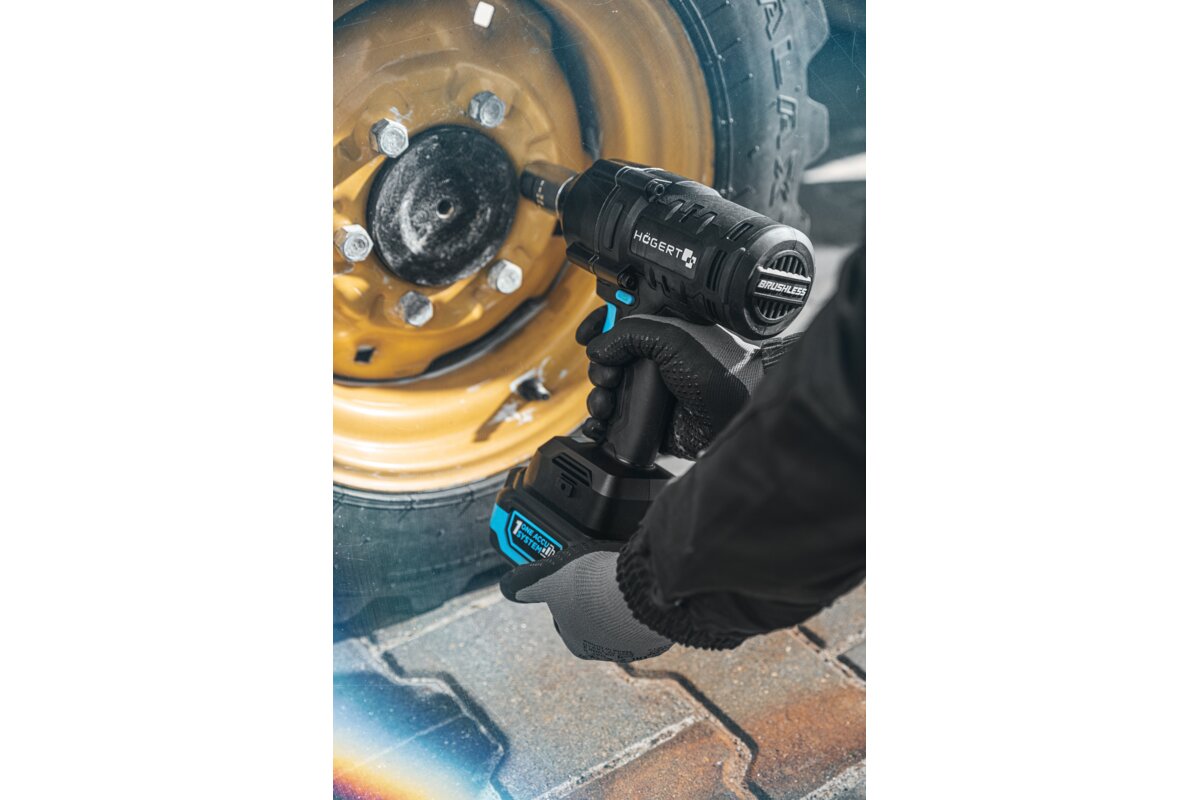 Hogert CORDLESS BRUSHLESS IMPACT WRENCH 1000 Nm 18V