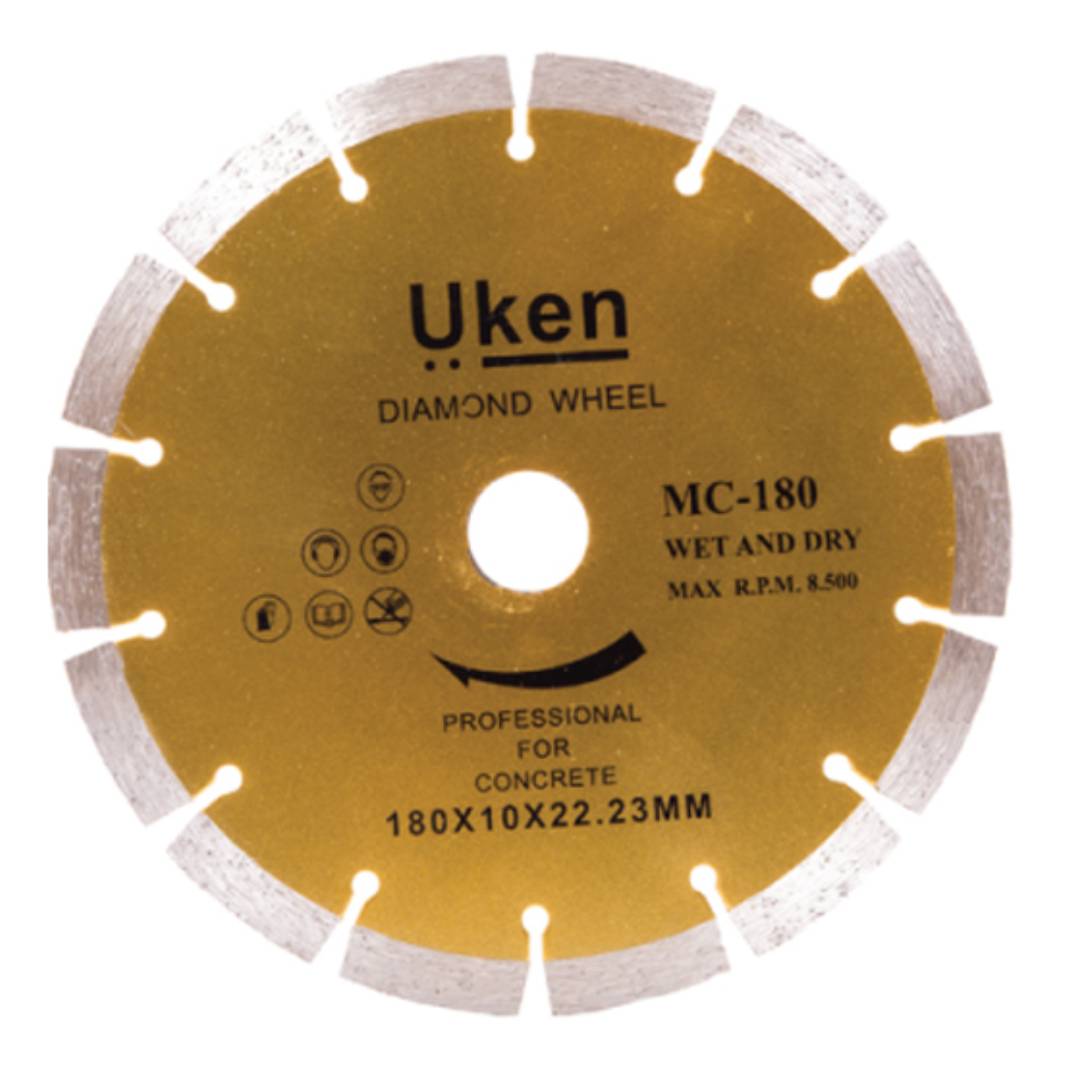 UKEN MC-180 Diamond Blade Concrete Cutting 180mm