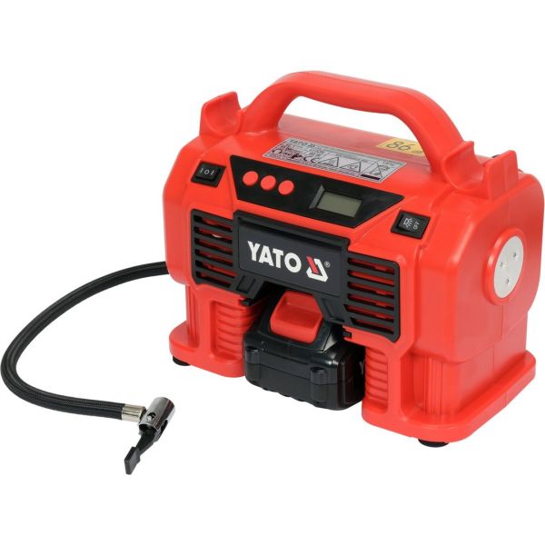 Yato Cordless Car Air Compressor 18V 11 Bar 21 L/Min YT-23247