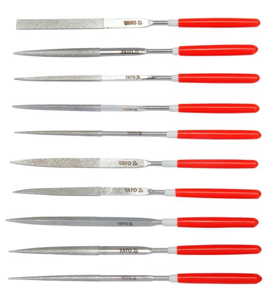 Yato 10Pcs Diamond Needle File Set 3X140X50mm YT-6144