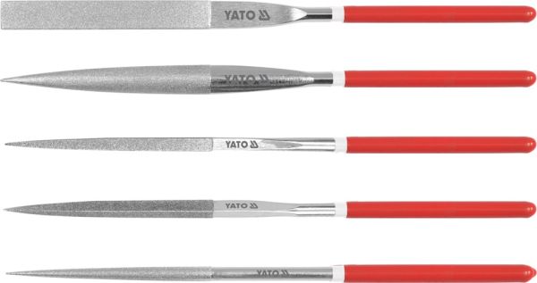 Yato 5Pcs Diamond Needle File Set 5X180X70mm YT-6156