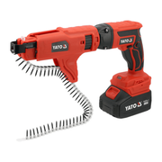 Yato Cordless Drywall Screwdriver 18V w/2x4.0Ah Battery + Charger + Acc. YT-82075
