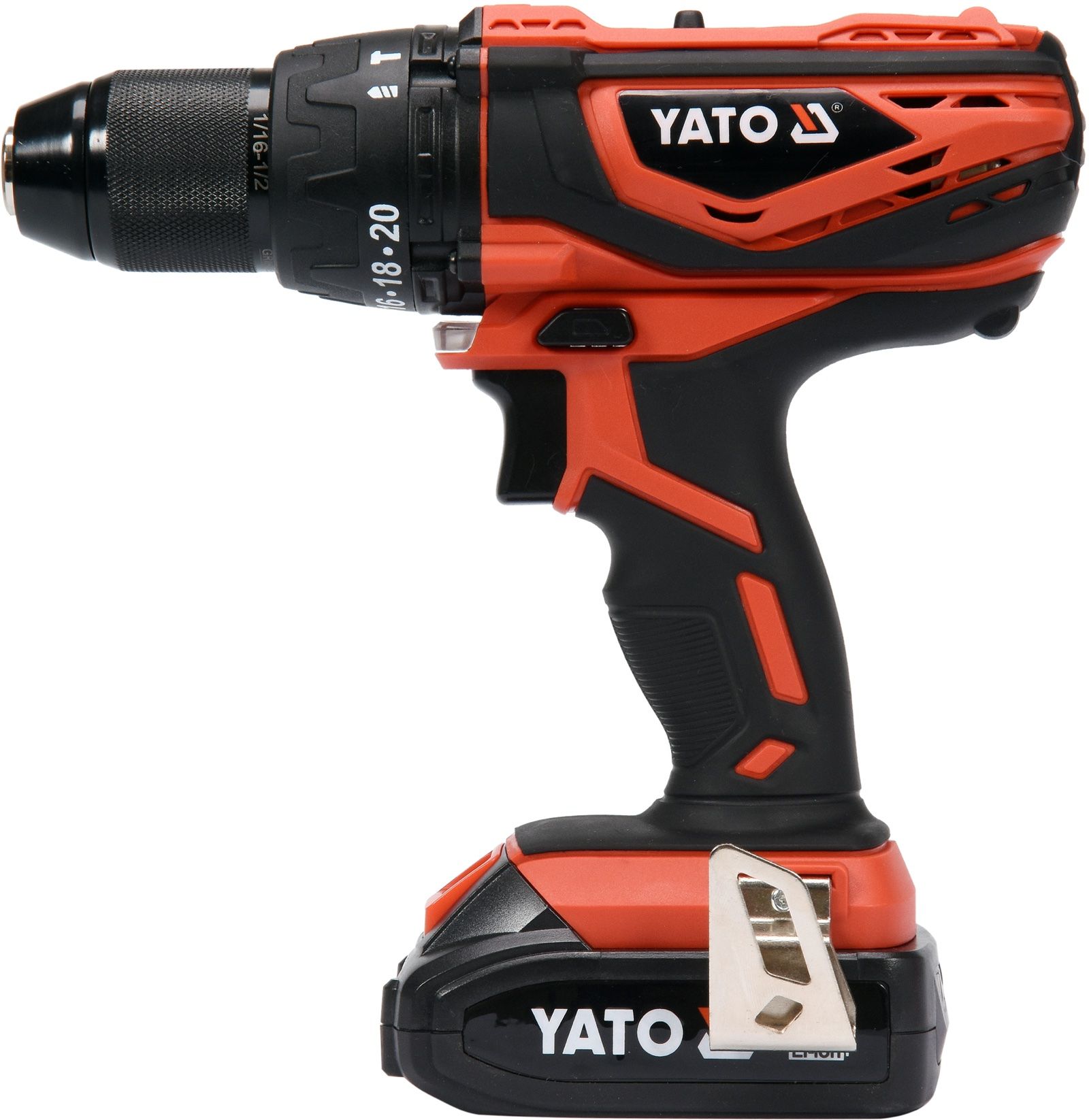 Yato Cordless Impact Drill 13mm 18V w/1x2.0Ah Battery Color Box YT-82786
