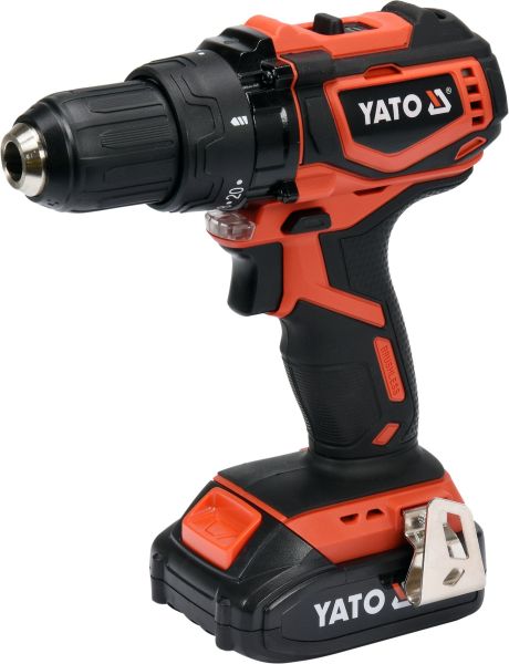 Yato Cordless Drill Brushless 13mm 18V w/1x2.0Ah Battery & Quick Charger BMC Box YT-82794