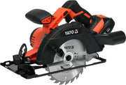 Yato Cordless Circular Saw 165mm 18V w/1x2.0Ah Battery & Quick Charger Color Box YT-82810