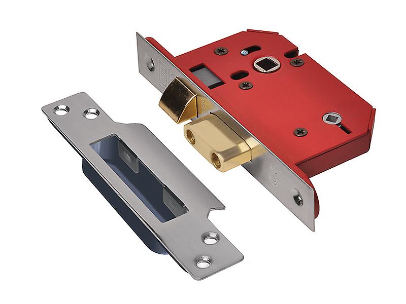 قفل حمام مدمج من يونيون سترونغ بولت 22WCS، مصنوع من الفولاذ المقاوم للصدأ، مقاس 68 مم، 2.5 بوصة، Y22WCSS25