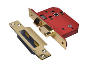 قفل حمام مدمج من يونيون سترونغ بولت 22WCS، نحاس مصقول، 81 مم، 3 بوصات