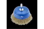 Hogert Cup brush with shaft 50 mm, brass wire, 0.3 mm