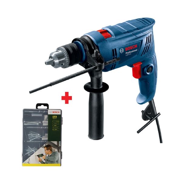 Bosch Drill 13mm 570W GSB 570 + 173pcs Acc Set PTW06011B70L0