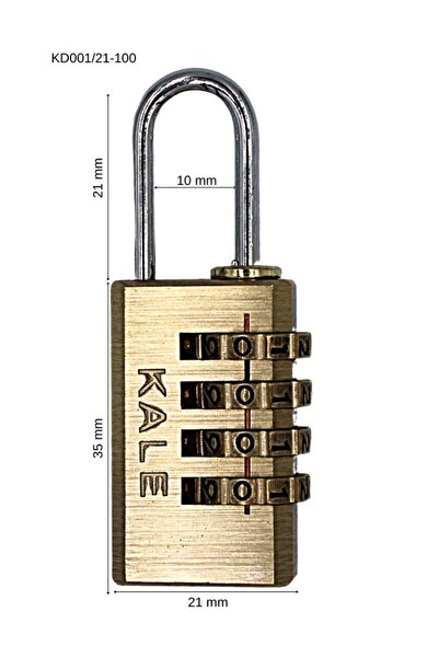 Castle Combination Padlock 4 Steps Kd001/21-100