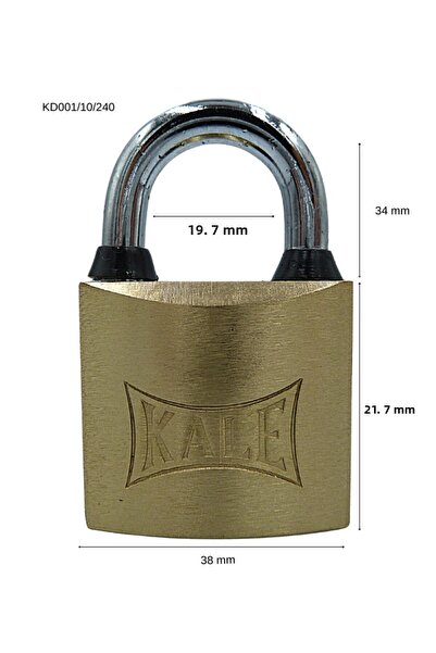 Castle Padlock Yellow 40mm