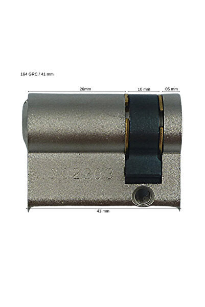 Kale 164Grc Standard Half Cylinder Steel Pin 41mm (05 10 26)-Nickel