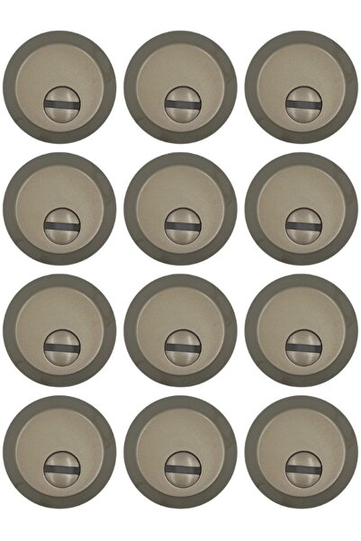Kale 500 Steel Door Lock Cylinder Badge Blistered Satin 1 Pack (12 Pieces)