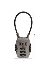 Castle Password Padlock 3 Step Encryption-grey