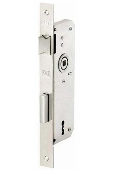 40mm Nickel Extra Recessed Door Clamp - Single Key Deli