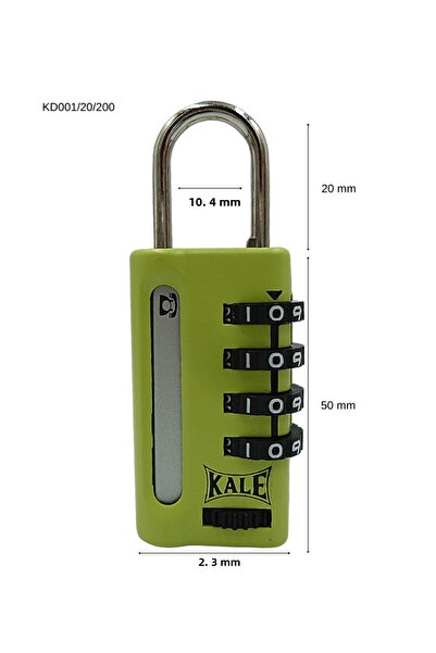 Combination Padlock Green 4 Step Encrypted Information Window)