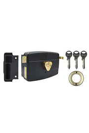 157A Cylinder Lock for Iron Door Black