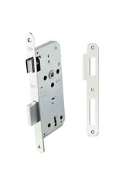 Kale 169-R Wc Internal Door Mortise Lock 40 mm Nickel Oval