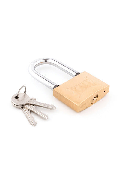 Kale Steel Long Hook Padlock - Yellow - 30mm