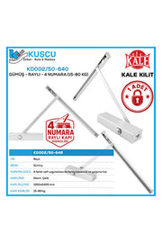 Rail Door Hydraulic Stainless Cover Number 4 (Silver) 15-80 kg / Kd002/50-640