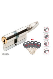 Kale 164 Cec m Latch Knob 68 mm Lock Core (Nickel)