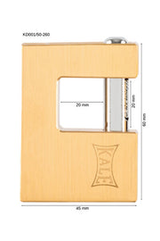 Kale Horizontal Brass Padlock (Yellow) 80mm Kd001/50-280