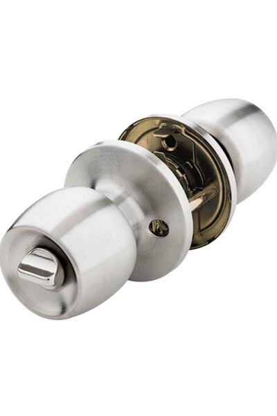 Kale Knob Lock-bathroom&wc Type-matte Satin-internal Latch-60 With 70 mm Adjustable