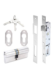 Kale 153 25mm Standard Circle Lock Narrow Type - Nickel-(62mm Cylinder)