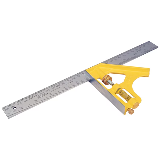STANLEY COMBINATION SQUARE 300MM METRIC- IMPERIAL