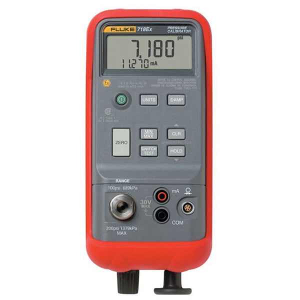 FLUKE-718EX 100 Intrinsically Safe Pressure Calibrator (7 bar) -FLUKE