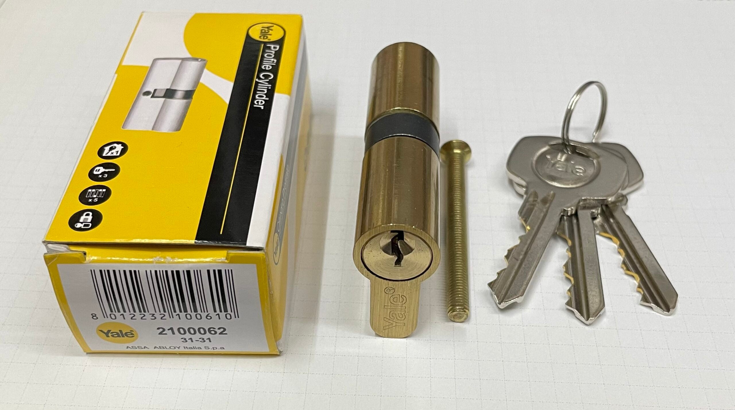 أسطوانة نحاسية من ييل مقاس 62 مم 2100062