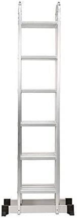 سلم متعدد الأغراض 4×6، 6.8 متر، 24 خطوة، EN131، حتى 330 رطلاً/150 كجم 