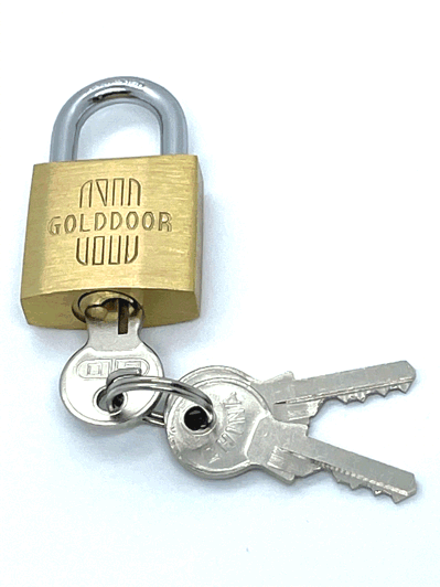 Brass Padlock 25mm GoldDoor